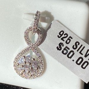 Crystal and 925 silver pendant